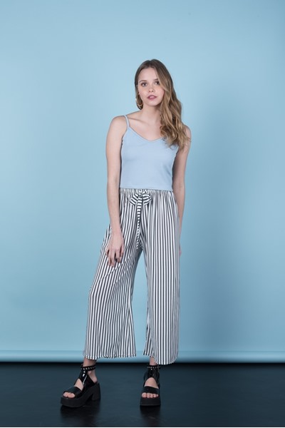 Imagen de PANTALON RAYADO C/ LAZO DE ANUDAR