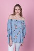 Imagen de BLUSA EST CUELLO BOTE CON MANGA DE ANUDAR