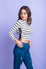 Imagen de CROP TOP RAYADO DISEÑO ACORDONADO