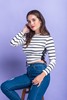 Imagen de CROP TOP RAYADO DISEÑO ACORDONADO