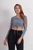 Imagen de CROP TOP DISEÑO FRUNCIDO