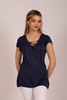 Imagen de BLUSA AMPLIA C/ ESCOTE ACORDONADO