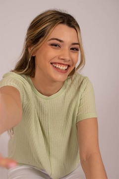 Imagen de BLUSA  MORLEY C/ DISEÑO EN TERMINACIÓN