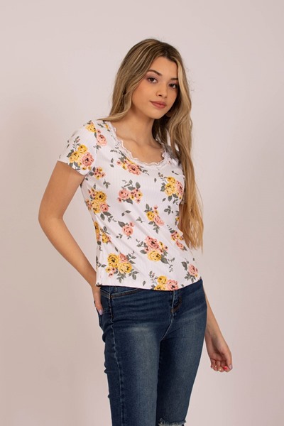 Imagen de BLUSA MORLEY C/ENCAJE EN ESCOTE