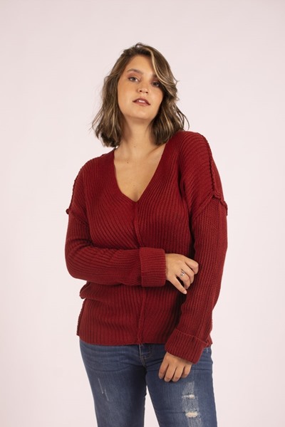 Imagen de BUZO TEJIDO ESCOTE EN V