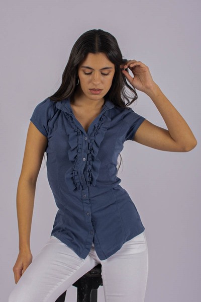 Imagen de BLUSA FRUNCIDA C/ BOTONES