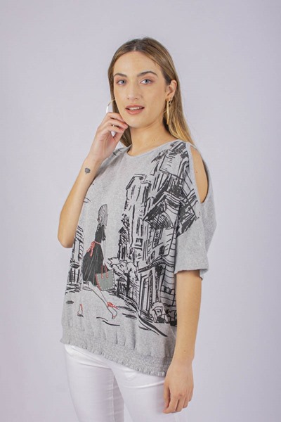 Imagen de BLUSA ESTAMPADA