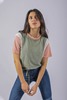 Imagen de REMERA CAMBINADO C/ LAZO
