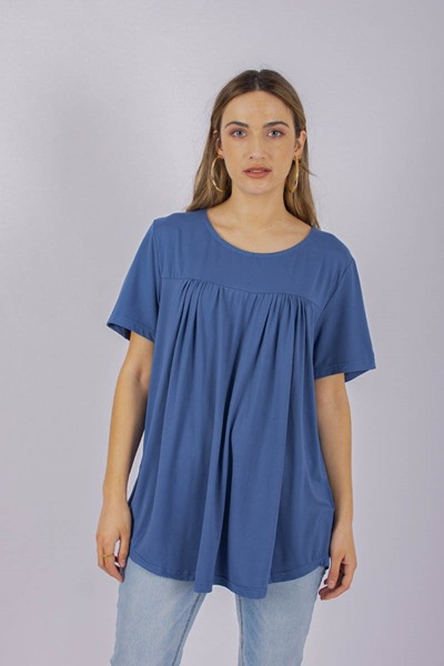 Imagen de BLUSA AMPLIA C/ FRUNCES EN ESCOTE