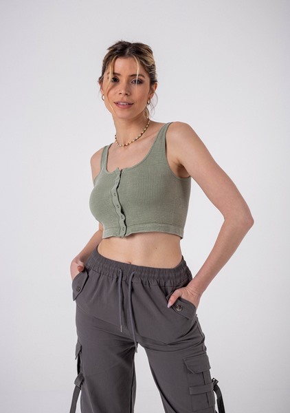 Imagen de CROP TOP C/ BOTONES