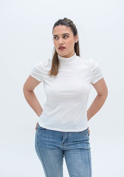 Imagen de BLUSA C/ MANGA FRUNCIDA