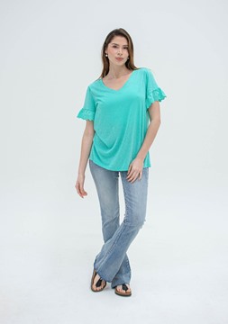 Imagen de BLUSA C/ DISEÑO EN MANGA