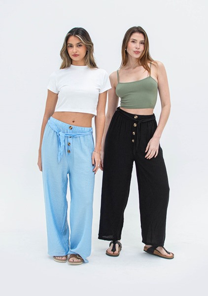 Imagen de PALAZZO C/ LAZO Y BOTONES