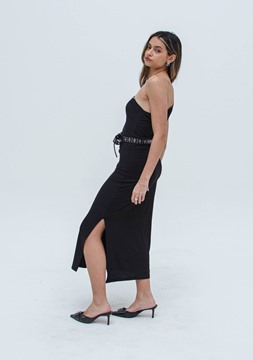 Imagen de VESTIDO LARGO ASIMETRICO