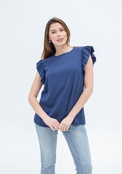 Imagen de BLUSA C/ VOLADOS EN MANGA