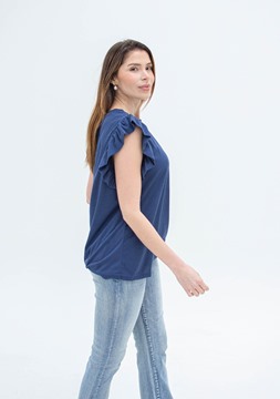 Imagen de BLUSA C/ VOLADOS EN MANGA