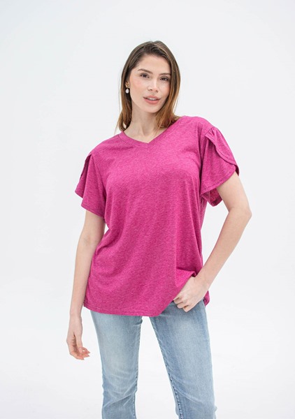 Imagen de BLUSA ESCOTE EN V C/ DISEÑO