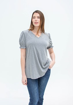 Imagen de BLUSA C/ DISEÑO EN MANGA