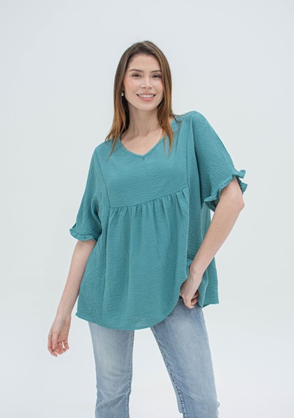 Imagen de BLUSA AMPLIA C/ VOLADOS