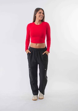 Imagen de PANT CARGO C/ DISEÑO COMBINADO