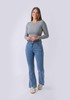 Imagen de JEAN WIDE LEG CON DISEÑO C/ LYCRA