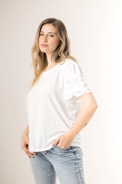 Imagen de BLUSA C/ MANGA BRODRIE