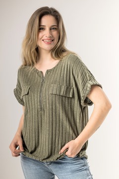 Imagen de BLUSA C/ CIERRE Y DISEÑO CON BOLSILLOS