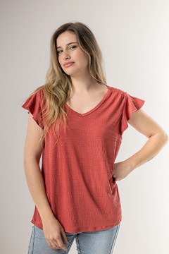 Imagen de BLUSA C/ VOLADOS EN MANGA