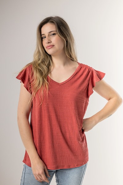 Imagen de BLUSA C/ VOLADOS EN MANGA