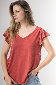 Imagen de BLUSA C/ VOLADOS EN MANGA
