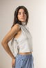 Imagen de BLUSA CUELLO ALTO ACORDONADO