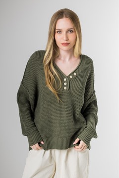 Imagen de BUZO TEJIDO C/ BOTONES