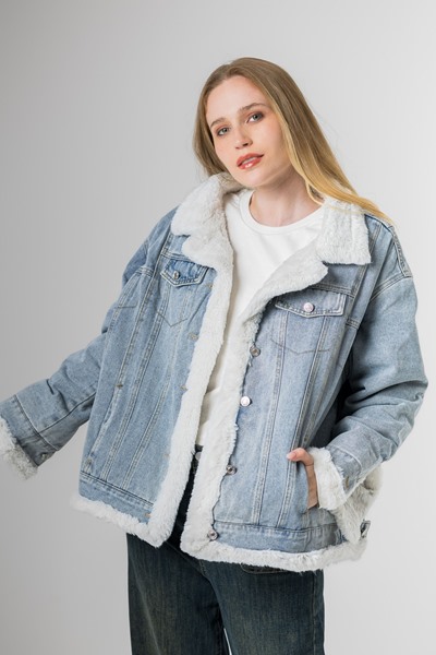 Imagen de CAMPERA DE JEAN CORDERITO