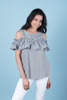 Imagen de BLUSA RAYAS C/ VOLADO