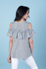 Imagen de BLUSA RAYAS C/ VOLADO