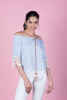 Imagen de BLUSA RAYADA C/ ENCAJE