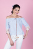 Imagen de BLUSA RAYADA C/ ENCAJE