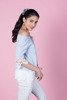 Imagen de BLUSA RAYADA C/ ENCAJE