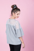 Imagen de BLUSA AMPLIA C/ TRANSPARENCIAS
