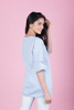 Imagen de BLUSA LARGA C/ DISEÑO EN ESCOTE
