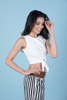Imagen de CROP TOP C/ LAZO DE ANUDAR