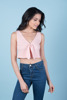 Imagen de CROP TOP C/ LAZO DE ANUDADO  EN ESCOTE