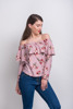 Imagen de BLUSA CAMPESINA FLOREADA C/ VOLADO