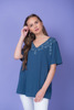 Imagen de BLUSA AMPLIA C/ BORDADO EN ESCOTE