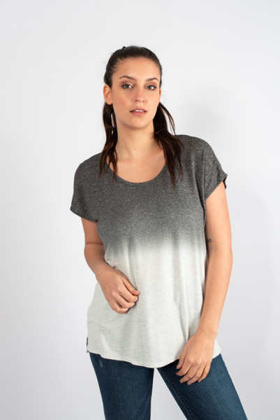 Imagen de BLUSA COMBINADA C/ ESCOTE DETRÁS