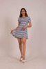 Imagen de VESTIDO RAYADO MANGA CORTA