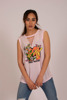 Imagen de BLUSA C/ ESTAMPADO Y DISEÑO EN ESCOTE