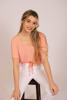 Imagen de BLUSA ESCOTE EN V C/ LAZO EN TERMINACIÓN