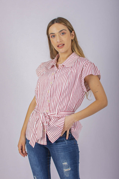 Imagen de BLUSA A RAYAS C/ LAZO