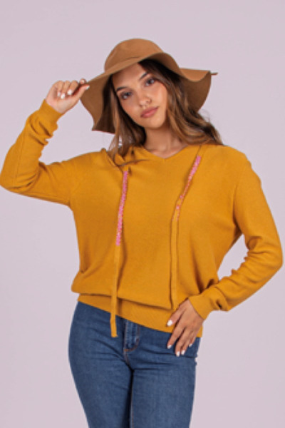 Imagen de BUZO TEJIDO C/ CAPUCHA